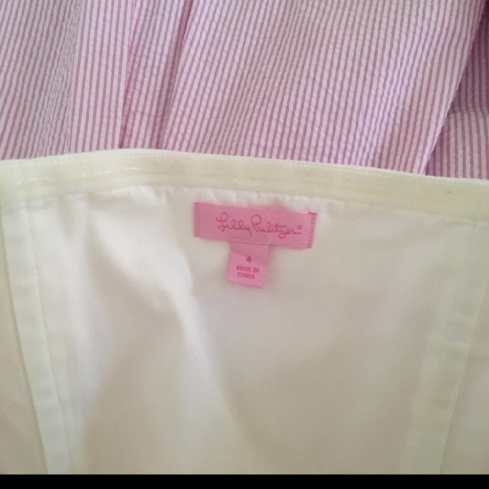 Like New! Adorable Lilly Pulitzer Marisa Striped Halter Dress - Picture 5 of 6